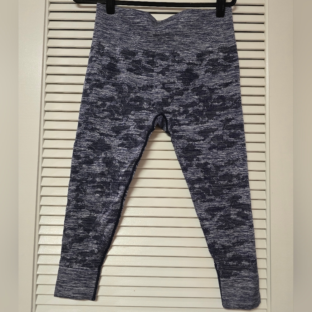 Z by Zella - Blue & Grey Activewear Workout Athletic Crop Leggings